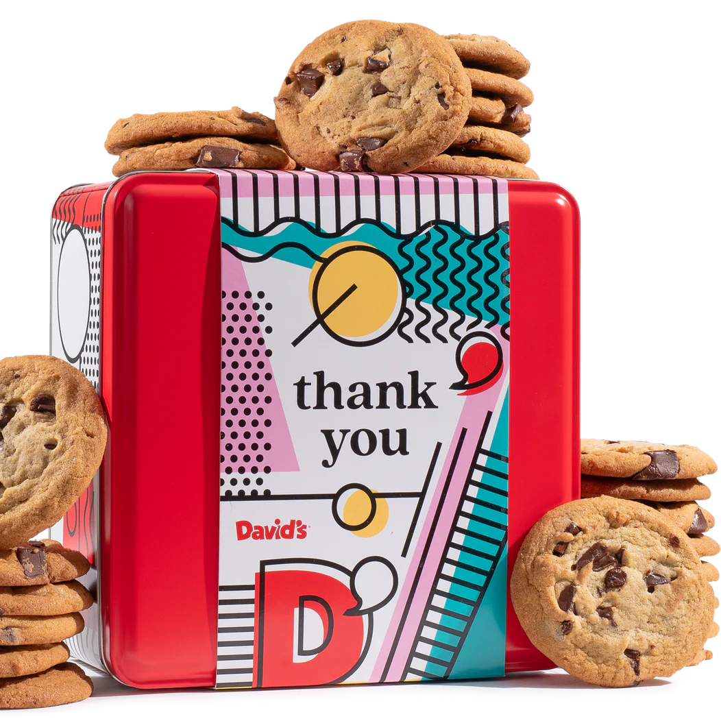 Thank You Fresh Baked Chocolate Chunk Cookies Tin - 2LB